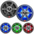 Two Pairs (QTY 4) Of JBL Club 82 8" OEM Replacement 450 Watt Max Power 2-Way High-Performance Marine RGB LED Speakers with White and Gray Grilles