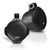 One Pair (QTY 2) Of Pyle PLMRB85 8" 300 Watt Max Power 2-Way Wakeboard Black Speakers Bundle Combo With Pyle PLMRMB4CW 4-Channel Waterproof Bluetooth Marine Amplifier, 50 Feet 18 Gauge Speaker Wire