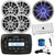 Infinity PRV250 Marine Bluetooth USB/AUX AM/FM Radio Digital Media Black Stereo Receiver, 4x 6.5" 225W Max Speakers, 10" 750W Max RGB LED Subwoofer, 5 Channel Amplifier, USB/AUX Adapter, Antenna, Wire