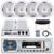 Pyle PLMRB29W Single-DIN Marine Bluetooth USB/AUX MP3 AM/FM Radio In-Dash Stereo Receiver W/White Cover, 4x 5.25'' 400W Max Power 2-Way White Boat Speakers W/Wire, 4-Channel Amplifier, Radio Antenna