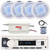 Pyle PLMRB29W2 Single DIN Marine Bluetooth USB/AUX MP3 Player AM/FM Radio Stereo Receiver, 4x 6" 240W Max Low Profile 2-Way Blue LED White Speakers, 4-Channel Amplifier, Radio Antenna, Speaker Wire