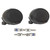 2x JBL Cruise Handlebar-Mount Weather-Resistant Bluetooth Black Speaker Pods for Motorcycles and Scooters w/ Installation Bolt Kit (1982-Up Harley-Davidson Motorcycles)