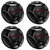 Two Pairs (QTY 4) Of JVC CS-DR621 drvn DR Series 6.5" 300 Watt Max Power 2-Way Coaxial Car Audio Speakers