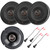 2 Pairs (QTY 4) of Infinity Reference Series 6.5" 180 Watts Peak Power 2-Way Automotive Car Audio Speakers (Bulk Packaging) with 4x Enrock Speaker Harness for Select GM Vehicles
