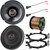 2x Infinity Reference 6.5" 180W Peak Power 2-Way Car Automotive Speakers with 2x Enrock Mounting Ring Adaptors, 2x Speaker Harness, Speaker Wire (Bundle Fits Select GM Vehicles)