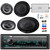 Kenwood Single DIN Bluetooth SiriusXM Ready Digital Media Car Stereo Receiver, 6x9 4-Way 600W Peak Power Car Audio Speakers, 6.5" 2-Way 320 Watt Speakers, 4-Channel Amplifier, 8 Gauge Amp Wiring Kit
