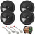 Two Pairs (QTY 4) Of JBL Stage3 607CF 6.5" 250 Watt Max Power 2-Way Car Audio Component Speakers, 50 Feet 16 Gauge Speaker Wire, Speaker Harness for Select Chrysler/Dodge Vehicles
