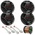 Two Pairs (QTY 4) Of JVC CS-DR601C drvn DR Series 6.5" 360 Watts Max Power 2-Way Car Audio Component Speakers, 50 Feet 16 Gauge Speaker Wire, Speaker Harness for Select Chrysler/Dodge Vehicles
