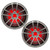 Pair (QTY 2) of Infinity Reference 1022MLT 10" 750 Watt Peak Power Marine Audio Multi-Element Multicolor LED Titanium Subwoofer