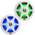 One Pair (QTY 2) Of JBL Club 82 8" OEM Replacement 450 Watt Max Power 2-Way High-Performance Marine Speakers with RGB Illumination (White and Gray Grilles)