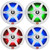 Two Pairs (QTY 4) Of JBL Club 82 8" OEM Replacement 450 Watt Max Power 2-Way High-Performance Boat RGB LED Speakers with White and Gray Grilles