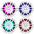 Two Pairs (QTY 4) of Infinity KAPPA 6120M 6.5" 300 Watt Max Power 2-Way Coaxial Premium White Marine RGB LED Speakers