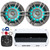 Infinity Flush Mount Pre-Amp Bluetooth Controller Bundle Combo with Weather-Resistant 4-Channel Compact 1000W Marine Amplifier, 1 Pair of 6.5" 2-Way Coaxial 300W Titanium Marine LED Speakers