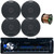 Pioneer DEH-X5000BT Single DIN CD Player Bluetooth USB AUX Radio Receiver Bundle Combo with 2 Pairs (QTY 4) of 6.5" 2-Way 120 Watt Coaxial Car Audio Component Speakers, 16 Gauge Speaker Wire