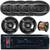 JVC Single DIN CD Player USB AUX AM/FM Radio Stereo Receiver Bundle Combo with 4x Pioneer 6x9" 4-Way 450W Car Audio Speakers, 2x 6.5" 2-Way Slim Mount Speakers, 16 Gauge Speaker Wire