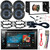 Pioneer AVH-X1650DVD Double DIN DVD Player USB AUX Multimedia Receiver with Rearview Camera, 4x Enrock 6.5" Speakers w/ Adapters, Speaker Harness, Dash Kit, Radio Harness, Antenna Adapter, 16G Wire