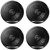 4x Pioneer TS-G1620F 6.5" 300 Watt Max Power 2-Way Coaxial Car Audio Speakers