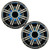1 Pair (QTY 2) of Kicker 8" OEM Marine Coaxial Silver Speakers with MultiColor LED Lighting (Factory Reconditioned)
