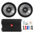 JBL Stage 3001 Full-Range Car Audio 300W RMS Class D Mono Subwoofer Amplifier Bundle with 2x JBL Stage 1010 10" 900 Watt Peak Power Car Audio Subwoofer and Amplifier Wiring Kit