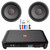 JBL Club A1000 High Performance 1000 Watts RMS Class D Car Audio Mono Subwoofer Amplifier Bundle with 2x JBL Stage 82 8" 800W Max Power 4 Ohm Car Audio Subwoofer and Amplifier Wiring Kit