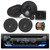 JVC KD-T710BT Single DIN In-Dash CD Player Bluetooth USB AUX AM/FM Radio Stereo Receiver Bundle with 2x Infinity 6.5" 270W Peak Power Speakers, 2x 6.5" 180W Peak Speakers, Speaker Wire