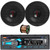 Dual Electronics XDM290BT Single-DIN Bluetooth USB/AUX MP3/CD Player AM/FM Headunit In-Dash Car Audio Stereo Receiver, 2x JBL Stage3 627 6.5" 225W Max 2-Way Coaxial Automotive Speakers, Speaker Wire