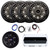 Metra IBR65 Waterproof Flush Mount AUX Bluetooth Audio Receiver, 4x 6.5" 150 Watt Max Power OEM Replacement Black Boat Audio Speakers, 4-Channel Marine Amplifier w/Wiring Kit