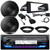 JVC KD-X38MBS Single DIN Marine MotorSports Bluetooth USB/AUX LED AM/FM Stereo SiriusXM Ready Receiver W/Install Kit, 2x 6.5" 300W 2-Way Speakers W/Adapters, Handlebar Control Interface, Radio Antenna