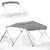 Waterproof Boat Bimini Top Cover - 61-66" W 4 Bow Bimini Top Canvas Sun Shade Boat Canopy 1" Double Wall Alu Frame Tube, 2 Straps 2 Rear Support Poles, Storage Boot -SereneLife SLBT4GR618 (Gray)