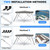 Waterproof Boat Bimini Top Cover - 61-66" W 4 Bow Bimini Top Canvas Sun Shade Boat Canopy 1" Double Wall Alu Frame Tube, 2 Straps 2 Rear Support Poles, Storage Boot -SereneLife SLBT4GR618 (Gray)