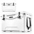 25 Quart Portable Cooler Box - Lightweight Heavy-Duty Travel Ice Cooler with 2-Way Handles, Drain - 5 Days Ice Retention, Holds 63 12-Ounce Cans & 2-Liter Bottles - SereneLife SLCB25 (White)