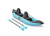 SereneLife 2 Person Inflatable Kayak - Double Kayak with Aluminum Paddles, Repair Kit - Lightweight, Portable Adult Kayaks with High-Output Pump - Durable Vinyl Kayak for Lake, Mild River – Aqua