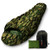 Backpacking Sleeping Bag Camping Gear - Mummy Sleeping Bag for Adults/Teens w/Pillow, Bag - Outdoor Lightweight Weather Proof Sleeping Bag - Camping, Hiking Traveling - SereneLife SLSCA5 (Camouflage)