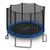 Outdoor Trampoline with Enclosure 12FT - Full Size Backyard Trampoline with Safety Net - Enclosed Trampoline for Kids, Teen, Adult - 12 Feet Indoor Outdoor Trampolines - SereneLife SLTRA12BL