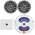 2x JBL Marine Stage 6 6.5" 180 Watts Max Power 2-Way Multi-Element Gray Marine Speakers, 10" 750 Watt Max Power Multi-Element RGB LED White Boat Subwoofer, 1200 Watt Max Power Mono Class D Amplifier