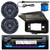 JVC KD-T92MBS Single DIN Marine MotorSports USB Bluetooth AM/FM Radio CD Player Receiver, 2x 6.5" 150 Watt Max Power 2-Way Boat Audio Speakers with Wire, Stereo Cover, Long Range Antenna (Black)