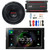 JVC KW-V960BW Double DIN AM/FM Radio Dual USB Bluetooth CD/DVD Player Receiver Bundle Combo with 12" 1800W Peak Power Car Subwoofer, 600W Max Power Waterproof Digital Mono Amplifier, Amp Wiring Kit