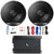 2x Pioneer TS-G1620F 6.5" 300 Watt Max Power 2-Way Coaxial Car Audio Speakers, Infinity Primus 3000A 300W RMS Compact Mono Automotive Subwoofer Amplifier, 8 Gauge Amplifier Wiring Installation Kit