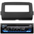 JVC KD-T720BT Single DIN Bluetooth USB/AUX CD Player AM/FM Radio Multimedia Stereo Receiver Bundle Combo With Single DIN In-Dash Stereo install Kit for Select 2014-UP HD Batwing Fairing