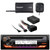 JVC KD-T92MBS Single DIN Marine Bluetooth USB AUX AM/FM Radio Stereo CD Player Receiver Bundle Combo with SiriusXM Tuner Kit, Handlebar Control Interface (Fits Select 1998-2013 Harley Davidson)