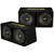 1 Pair (QTY 2) of Kicker 44DCWC122 Dual CompC 12" 1200 Watts Peak Power Dual 2-Ohm Car Audio Subwoofers in Vented Enclosures
