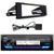 JVC KD-X38MBS Single DIN Marine MotorSports Bluetooth USB AUX LED Illumination AM/FM Radio Stereo SiriusXM Ready Receiver Bundle Combo with Enrock 98-2013 Harley Install Single Din Installation Kit