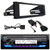 JVC KD-X38MBS Single DIN Marine MotorSports Bluetooth USB/AUX LED Illumination AM/FM Radio SiriusXM Ready Stereo Receiver, Single DIN Stereo Install Kit, Handlebar Control Interface (1998-2013 HD)