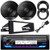JVC KD-X38MBS Single DIN Marine MotorSports Bluetooth USB/AUX LED AM/FM Radio SiriusXM Ready Stereo Receiver w/Install Kit, 2x 6.5" 300W Max 2-Way Speakers w/Adapters (Fits 1998-2013 Harley Davidson)