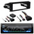 JVC KD-X480BHS Single DIN Bluetooth USB AUX LED AM/FM Stereo SiriusXM Amazon Alexa LED Car Audio Receiver, Metra Universal Handlebar Control Interface, ISO DIN Kit (1998-13 Harley Davidson Bikes)