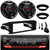 JVC KD-X280BT Single Din Bluetooth USB/AUX AM/FM Radio Digital Media Stereo In-Dash Receiver w/Install Kit, 2x 6.5" 300W Max Power 2-Way Coaxial Speakers w/Adapter (Fits 1998-2013 Harley Davidson)