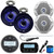 JBL PRV175 Bluetooth Marine Gauge Stereo Receiver, 2X 6.5" 180W White Marine Speaker, 8" 450W Black Marine LED Speakers (Pair), Wired Remote, USB/AUX Mount, Marine Antenna, 50FT 16 gauge wire
