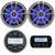 JBL PRV175 Bluetooth USB Marine Gauge Style Stereo Receiver, 2X 6.5" Coaxial 225W Titanium Marine LED Speaker, Milennia REM70 Wired Remote