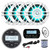 JBL PRV175 Bluetooth USB Marine Gauge Style Stereo Receiver, 4X 6.5" 300W White Marine LED Speakers, USB/AUX Mount, Wired Remote, Marine Wired 22" Black Antenna, 50FT 18 gauge wire