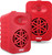 4” 2-Way Indoor/Outdoor Speaker System - 1/2” High Compliance Polymer Tweeter (Red)